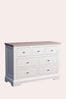 Dorset White Wide 5 Drawers Chest 
