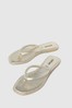 Schuh Gold Tassy Toe Post Sandals