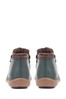 Loretta Green Ladies Wide Fit Leather Ankle Boots