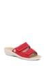 Fly Flot Red Ladies Touch-Fastening Anatomic Mules