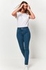 M&Co Blue Lift And Shape Straight Jeans