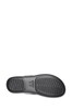 Crocs Grey Monterey Metallic Wedge Flip Flops
