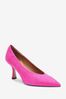 Pink Point Toe Court Shoes