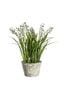 Gallery Home White Artificial Small Lily Of The Valley In Pot Artificial Flowers