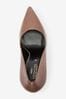 Taupe Rochelle Signature Leather Court Shoes