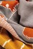 Voyage Orange Dougal Throw