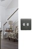Trendiswitch Grey 2G LED Dimmer Light Switch