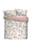 Fusion Pink Brushstrokes Duvet Cover and Pillowcase Set