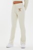 Juicy Couture Cream Velour Bootcut Joggers