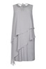 Live Unlimited Curve Grey Tiered Embellished Neck Dress