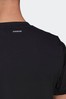 adidas Black Tennis Club 3-Stripess T-Shirt