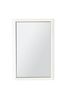 Radium Single Door Mirror Cabinet in White By Lloyd Pascal