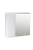 Mary Jane Ripple Mirror Cabinet in White By Lloyd Pascal