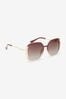 Brown Ombre N82 Polarised Large Sunglasses