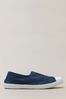 Crew Clothing Company Blue Laceless Trainers