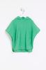 River Island Green Boys Embossed Towelling Poncho