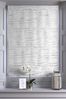 White Marble Chenille Made to Measure Roman Blind
