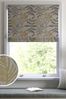 Grey Contemporary Textured Leaf Made to Measure Roman Blind