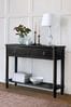 Black Henshaw 3 Drawer Console Table