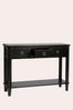 Black Henshaw 3 Drawer Console Table