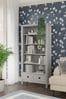 Henshaw Pale Steel 2 Drawer Single Bookcase By Laura Ashley