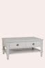 Henshaw Pale Steel 2 Drawer Coffee Table By Laura Ashley