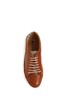 Pavers Mens Tan Leather Lace-Up Trainers