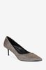Shimmer Regular/Wide Fit Asymmetric Kitten Heel Shoes