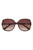 Ted Baker Tortoiseshell Brown Oversized Square Sunglasses