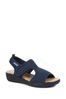 Fly Flot Blue Wide Fit Ladies Touch-Fastening Sandals