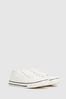 Schuh White Millionaire Lace-Up Trainers
