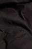 Black Cotton Rich Plain Duvet Cover and Pillowcase Set