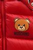 Baby Boys Red Teddy Logo Jacket