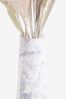 Lipsy Pink Pink Artificial Pampas In Marble Effect Vase