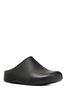 FitFlop Black Shuv Leather Clogs