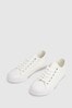 Schuh White Mercy Lace Up Trainers