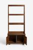 Dark Colton Mango Wood Storage Ladder Shelf