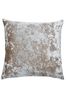 Riva Paoletti Oyster White Verona Crushed Velvet Polyester Filled Cushion