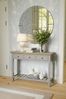 Laura Ashley Pale French Grey Oakham Three Drawer Console Table
