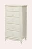 Ivory Provencale 5 Drawer Tall Chest