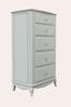 Dove Grey Provencale 5 Drawer Tall Chest