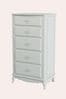 Dove Grey Provencale 5 Drawer Tall Chest
