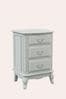 Dove Grey Provencale 3 Drawer Bedside Chest