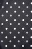 Black Polka Dot Slim Tie, Pocket Square And Tie Clip Set