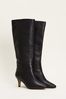 Phase Eight Panelled Knee High Black Boots
