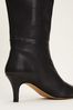 Phase Eight Panelled Knee High Black Boots