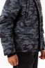 Hype. Boys Black Mono Camo Short Padded Arm Crest Jacket