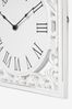 White White Vintage Carved Wood Wall Clock