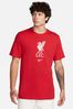 Nike Red Liverpool FC Soccer T-Shirt