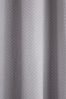 D&D Silver Indiana Eyelet Curtains